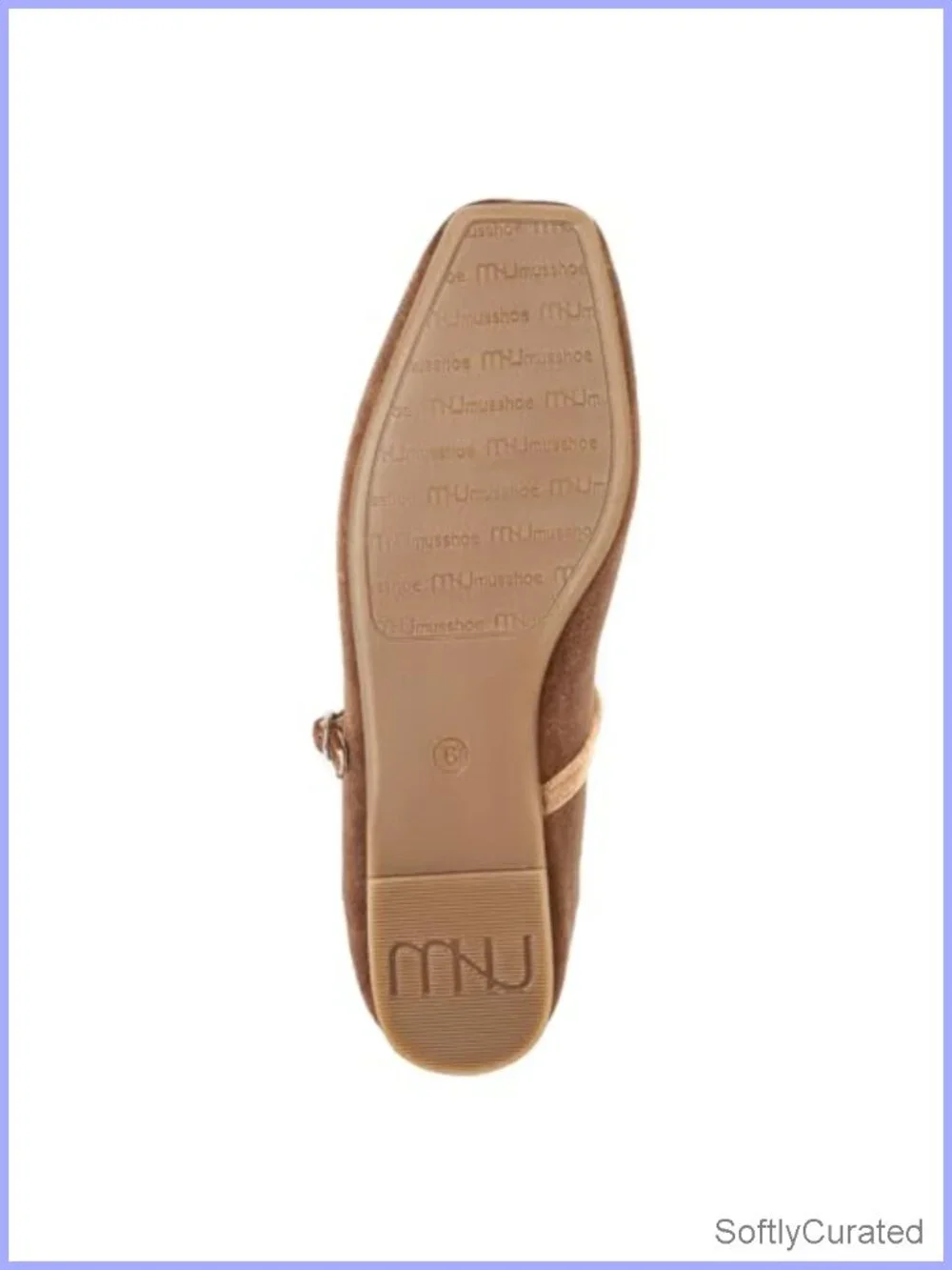 Mary Jane Flats Square Toe Adjustable Strap Non-Slip Dressy Business Casual